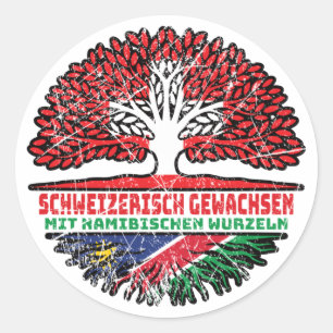 Namibia Namibisch Schweizer Schweiz Baum Wurzel Runt Klistermärke