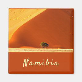 Namibia red dunes of Sossusvlei-foto med text Magnet