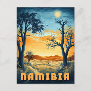 Namibia - Retro African Safari Vykort