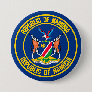 Namibia Round Emblem Knapp