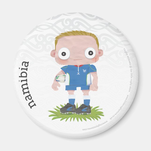 Namibia Rugby Fridge Magnet (Framsidan)