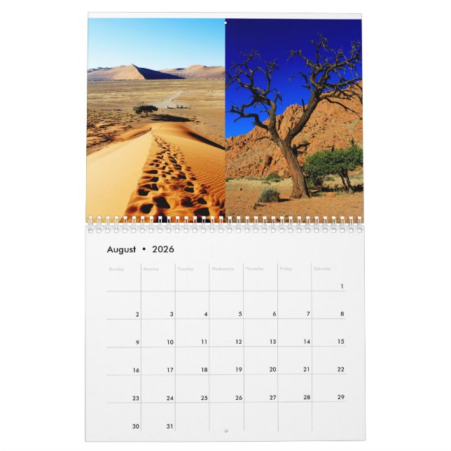 Namibia Sand Dune Landcape Kolmanskop Sossuvlei Kalender (Aug 2026)