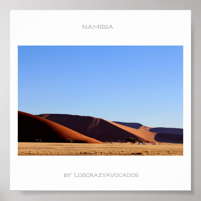 Namibia Sand Dune Panorama View Poster (Framsidan)