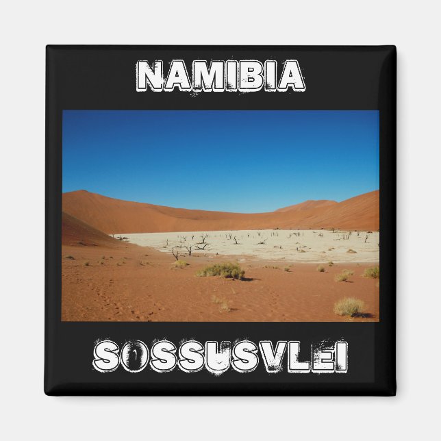 Namibia Sand Dunes Landscape Sossuvlei Magnet (Framsidan)