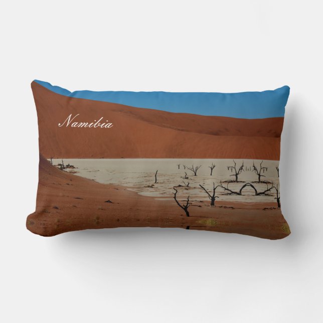 Namibia Sand Dunes Ligcape Sossusvlei Lumbarkudde (Framsida)