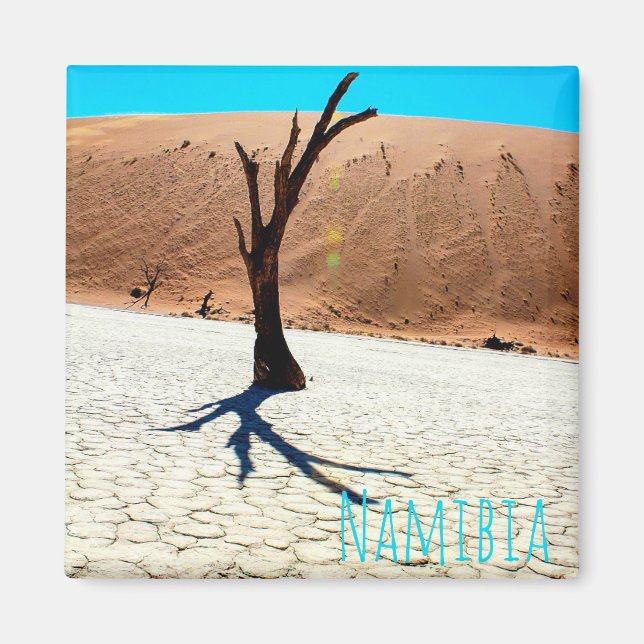 Namibia Sand Dunes Ligcape Sossusvlei Magnet (Framsidan)