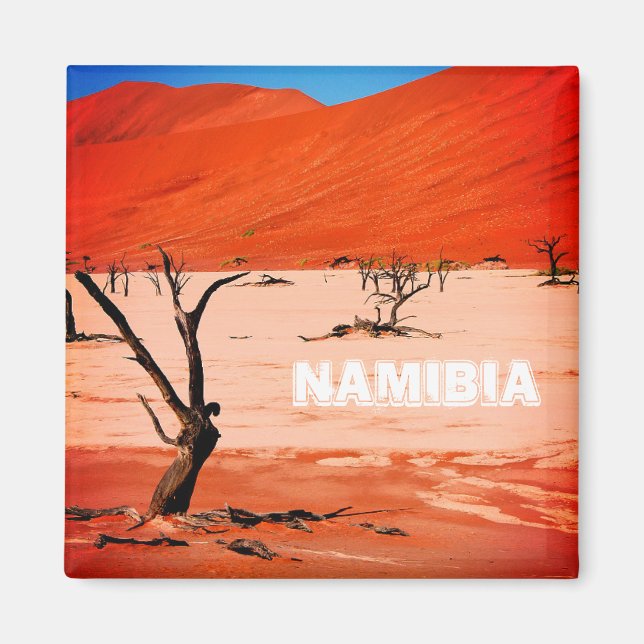 Namibia Sand Dunes Ligcape Sossusvlei Magnet (Framsidan)