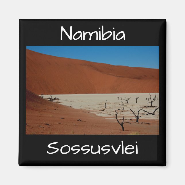 Namibia Sand Dunes Ligcape Sossusvlei Magnet (Framsidan)
