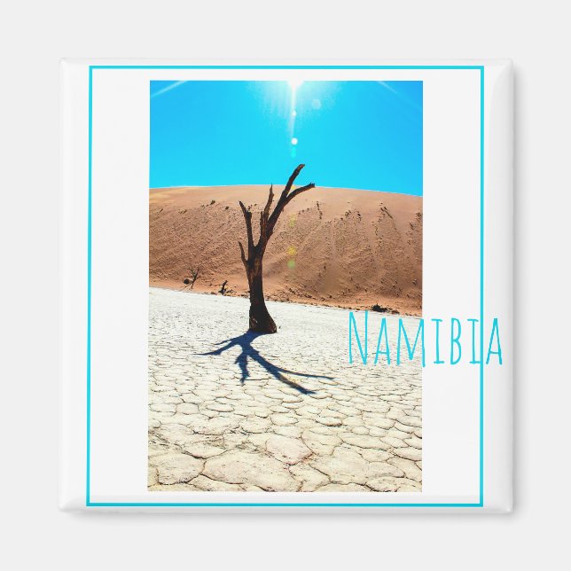 Namibia Sand Dunes Ligcape Sossusvlei Magnet (Framsidan)
