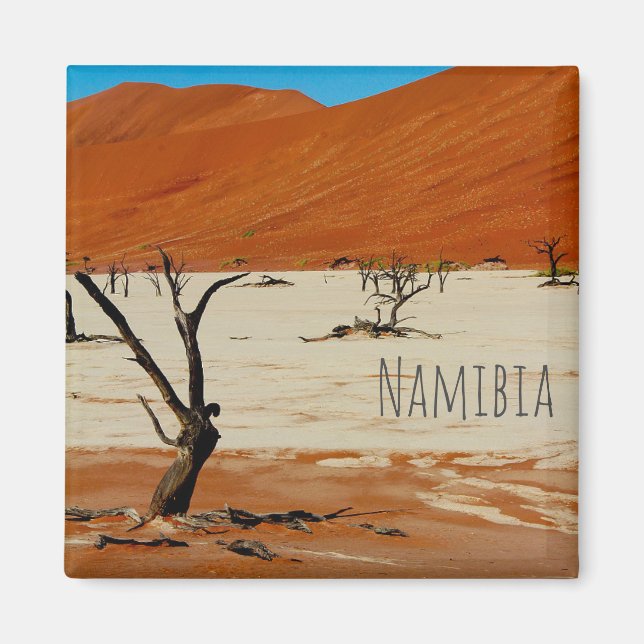 Namibia Sand Dunes Ligcape Sossusvlei Magnet (Framsidan)