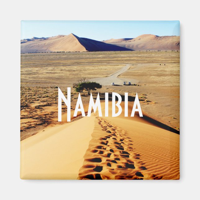 Namibia Sand Dunes Ligcape Sossusvlei Magnet (Framsidan)