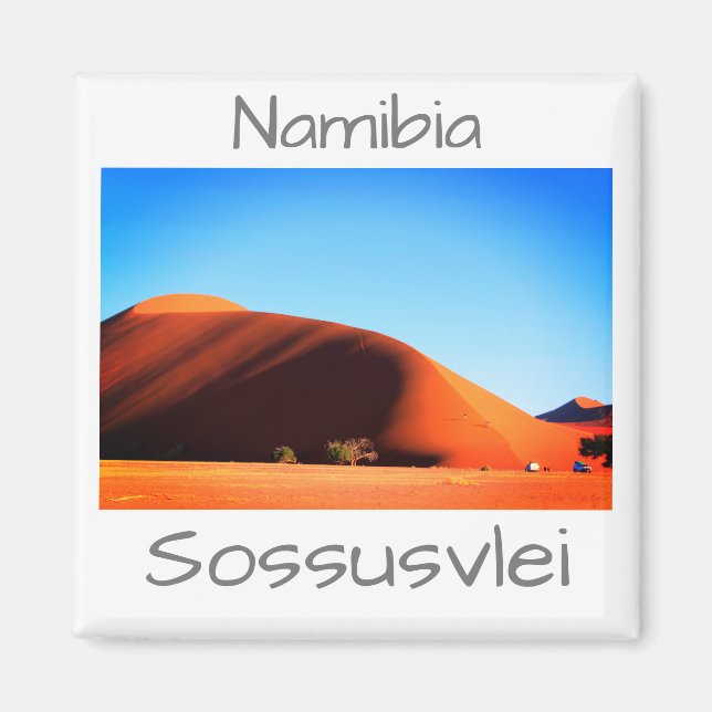 Namibia Sand Dunes Ligcape Sossusvlei Magnet (Framsidan)