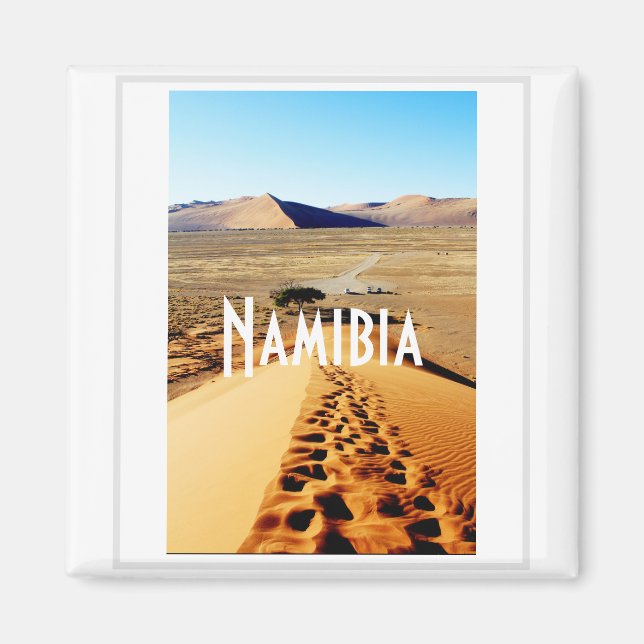 Namibia Sanddynlandskap Sossusvlei Magnet (Framsidan)