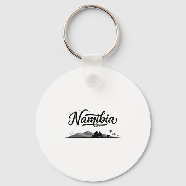 Namibia Skyline Resa Semesterkläder  Nyckelring (Framsida)