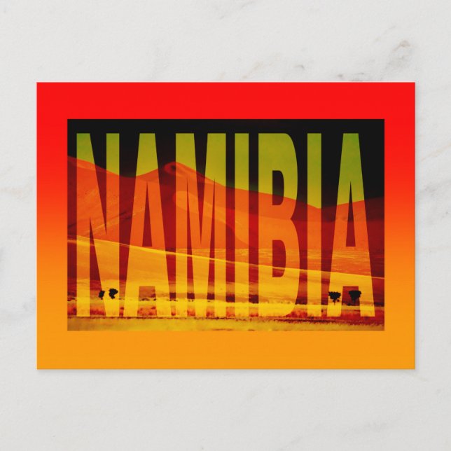 namibia sossusvlei  vykort (Framsida)