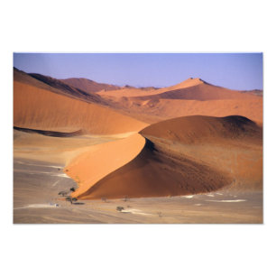 Namibia: Sossuvlei-dyner, Flygande vy. Fototryck
