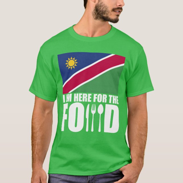 Namibia souvenir mat resor vän t shirt (Framsida)