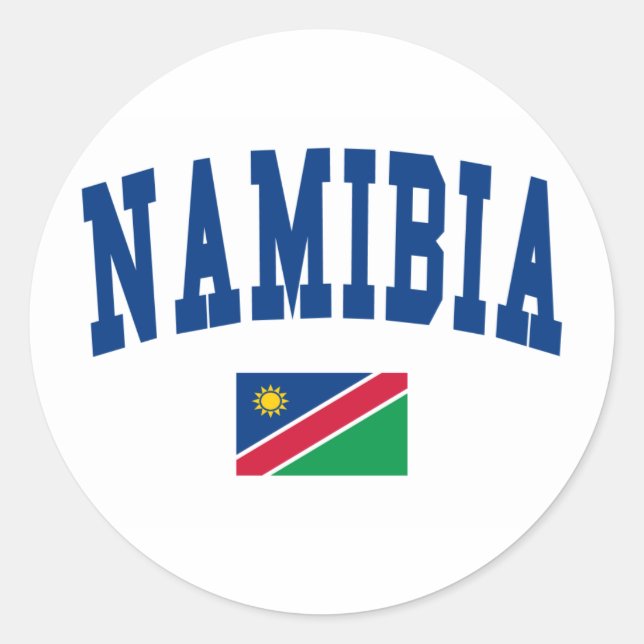 Namibia Stil Runt Klistermärke (Framsida)