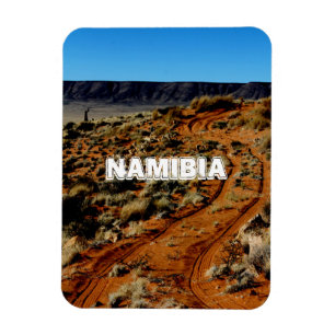 Namibia Tirool Namib Desert Landscape Red Mark Magnet