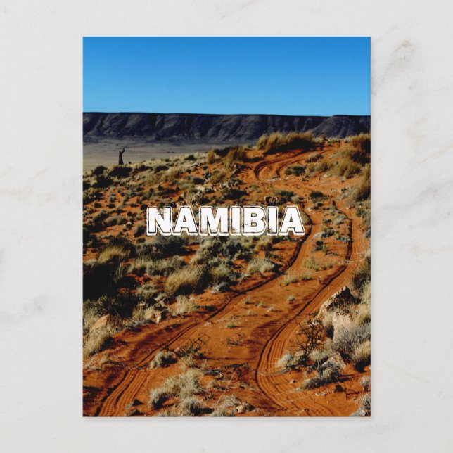 Namibia Tirool Namib Desert liggande natur Vykort (Framsida)