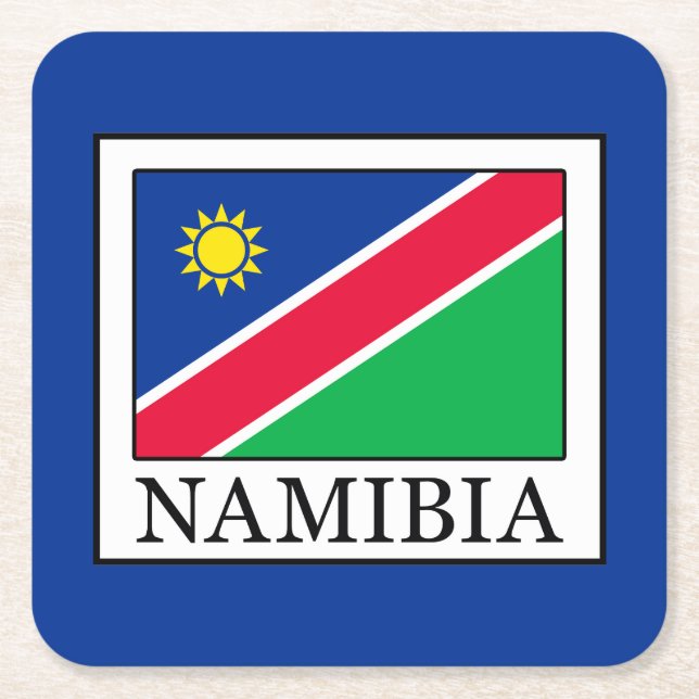 Namibia Underlägg Papper Kvadrat (Framsidan)