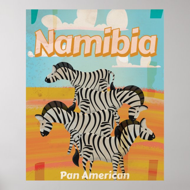 Namibia Vintage resor Poster (Framsidan)