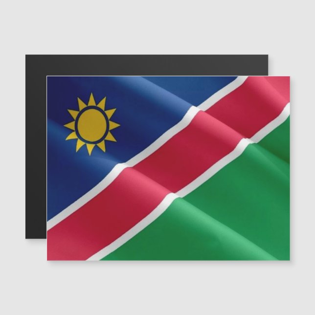 Namibia - Wave Flagga - (Fram/baksida)