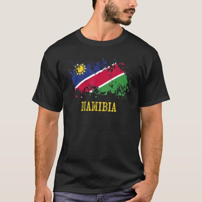 Namibian enthusiasts for Namibia and Namibia T Shirt (Framsida)