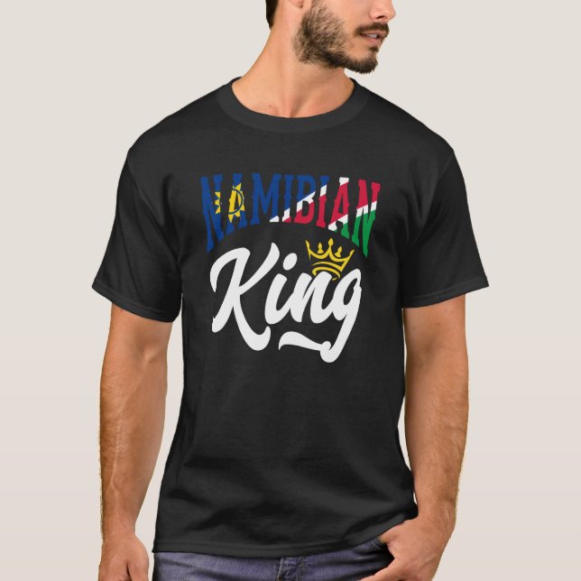 Namibian King Namibia Namibian Namibia Flag T Shirt (Framsida)