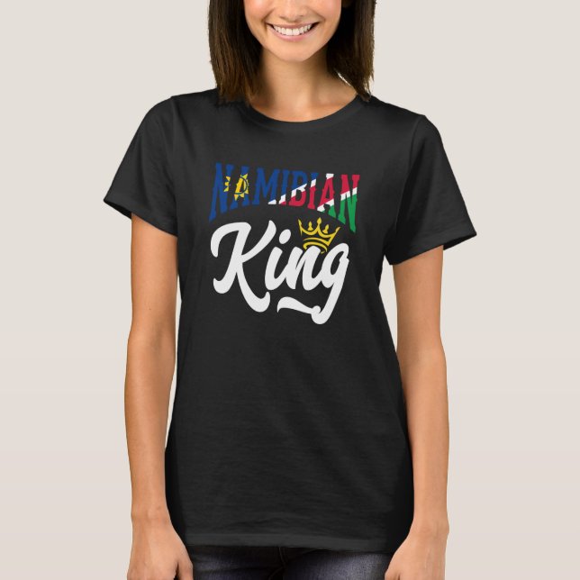 Namibian King Namibia Namibian Namibia Flag T Shirt (Framsida)