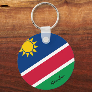 Namibianska Flagga- och Namibiapatrioter/sport Nyckelring