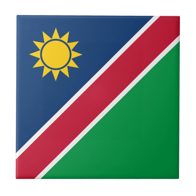 Namibias flagga kakelplatta (Framsidan)