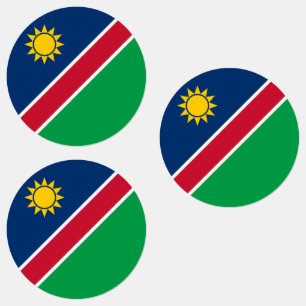 Namibias flagga klistermärke