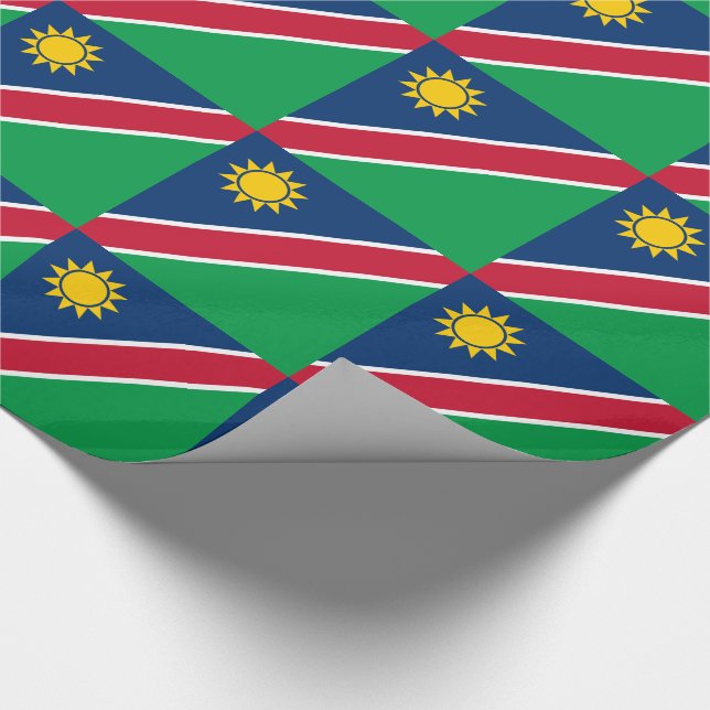 Namibias flagga presentpapper (Hörn)