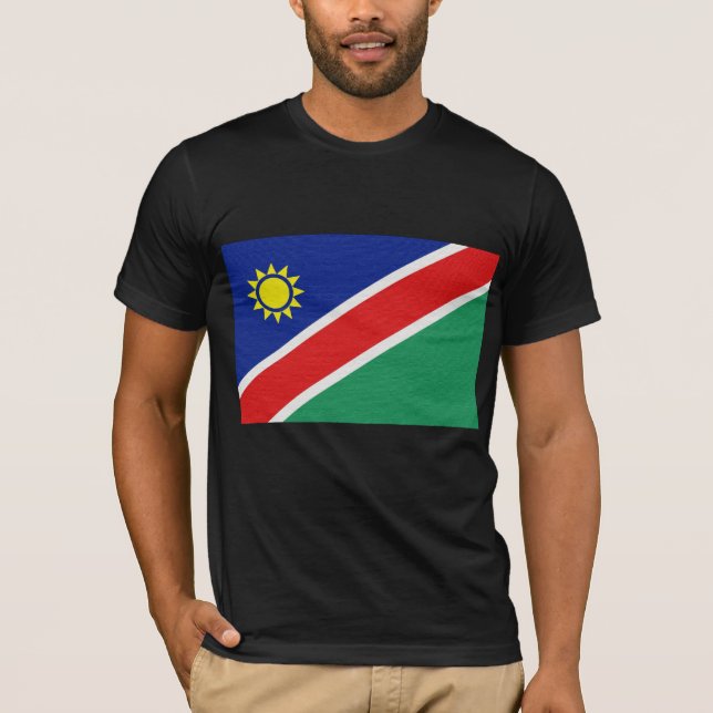 Namibias flagga t-shirt (Framsida)