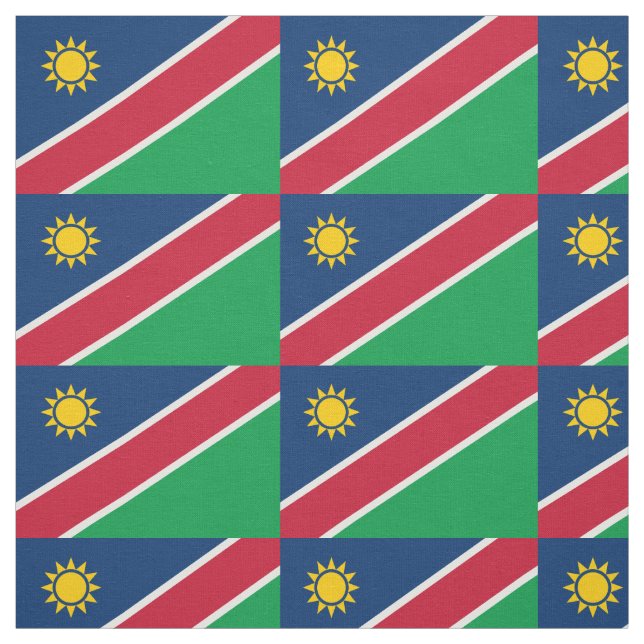 Namibias flagga tyg (Provkarta)