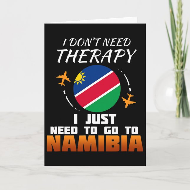Namibiska flaggan I Namibia flagga I Semesterprese Kort (Framsida)