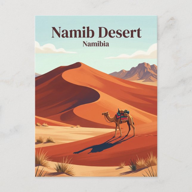 Namiböknen Namibia Vykort (Framsida)