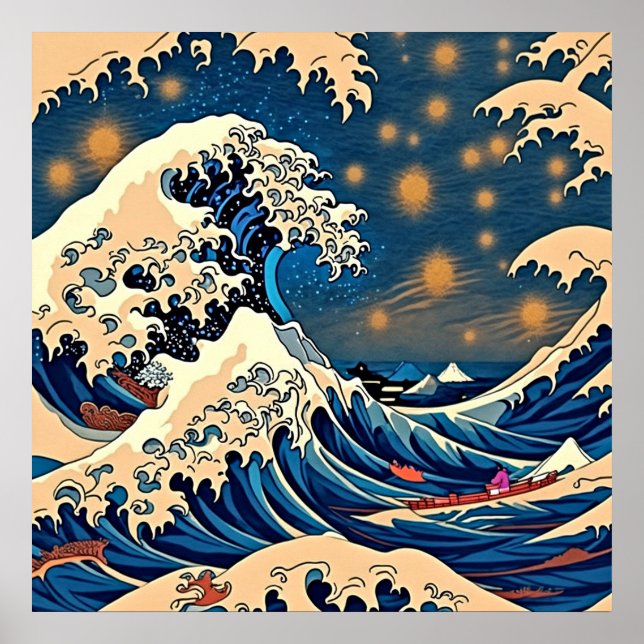 Namis Vintage Wave: Retro Elegance Poster (Framsidan)