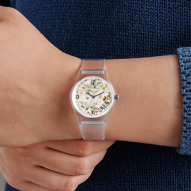 Namn, 1600-talets nederländska Blommigtar, Clear S Armbandsur (Skapare uppladdad)