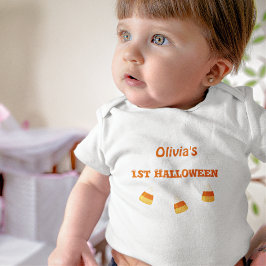 Namn 1:a Halloween Nyfödd-24mån Babydräkt T Shirt