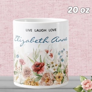 Namn    20oz Watercolor 1600s Nederländska Blommig Jumbo Mugg