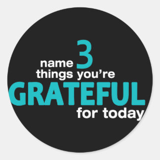 Namn 3 Sak... Samling Runt Klistermärke