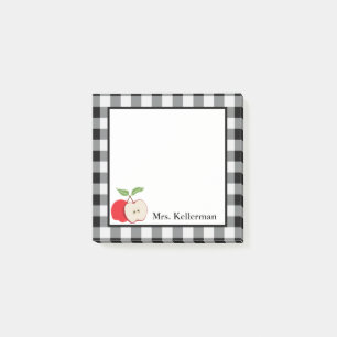 Namn 3 x 3 för lärare för kontroll för Apple s Post-it Block