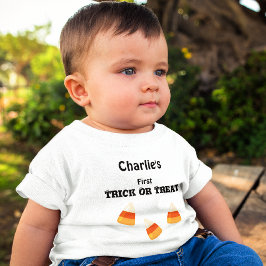 Namn 6-24 månader Baby Halloween White T-Shirt