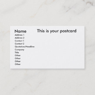 Namn adress 1, adress 2, kontakt 1, kontakt… visitkort