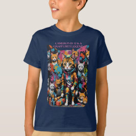 Namn & Age Graffiti Legend Street Cat Barn T Shirt