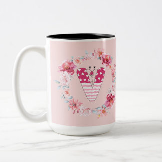 Namn Alphabet V Två-Tonad Mugg