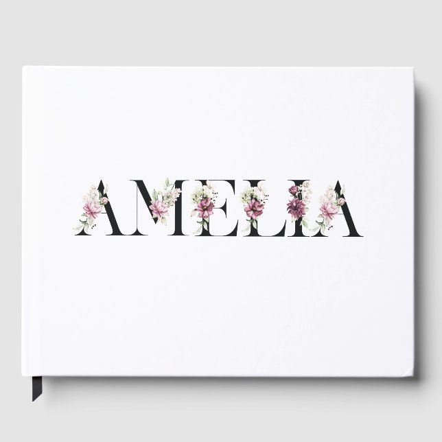 Namn Amelia Gästböcker (Framsida)