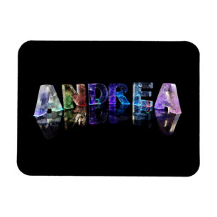 Namn Andrea i ljus Magnet
